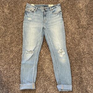 Casual Light Blue Boyfriend Jeans